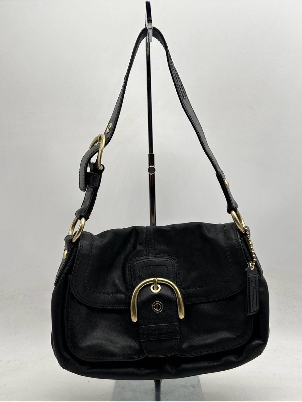 🖤 Coach Bleecker Leather Flap Shoulder Bag